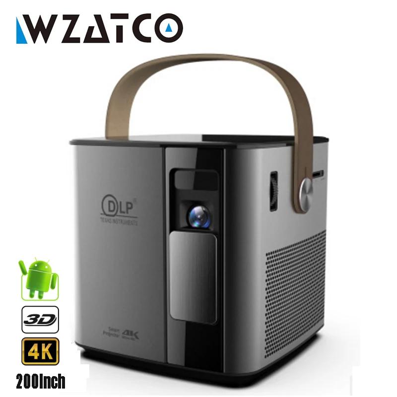 WZATCO 3D Ʈ Ǯ HD 1080P 4K , ȵ̵ , USB DLP  , Ȩ þ ޴ , 300 ġ T12